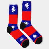 Sokken met de vlag van Taiwan (Rechts)