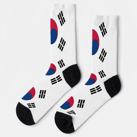 Sokken met de vlag van Zuid-Korea (Links)