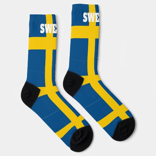 sokken met de vlag van Zweden (Rechts)