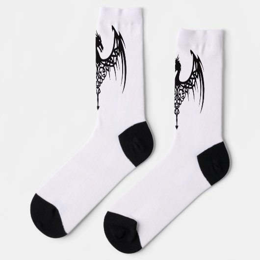 sokken met draak symbool (Links)