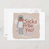 Sokken om jou te zijn! briefkaart (Voorkant / Achterkant)