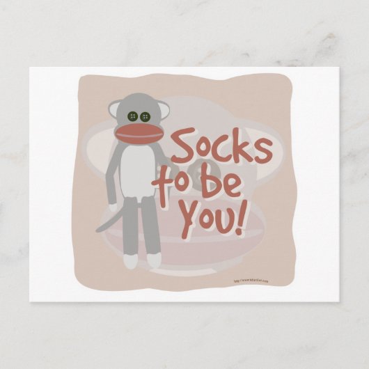 Sokken om jou te zijn! briefkaart (Voorkant)