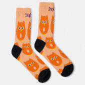 Sokken Oranje Uilontwerp (Rechts)