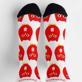 Sokken Red Owl Design