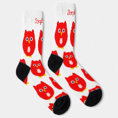 Sokken Red Owl Design (Rechts)