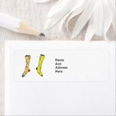 sokken retourneren adreslabel etiket (Insitu)