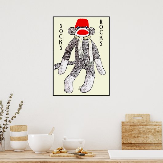 Sokken Rocks! Poster (Keuken)
