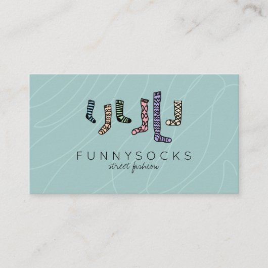 Sokken Sport Schoeisel Visitekaartje (Voorkant)