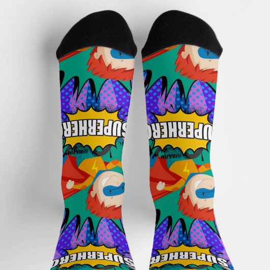 Sokken superheld voor kinderen (Top)