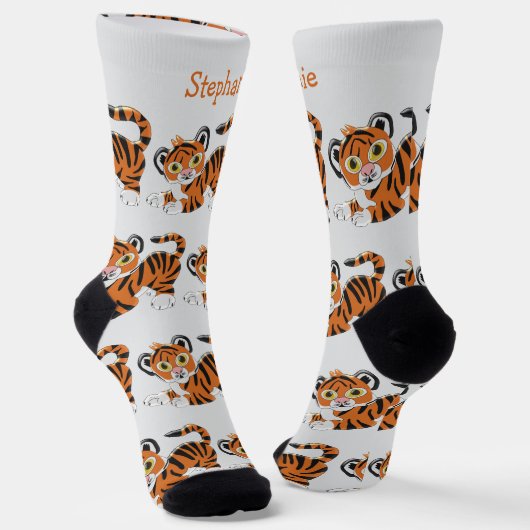 Sokken Tiger Cub Design (Gebogen)
