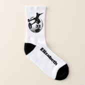 sokken van aangepast meiden voetbal met naam jerse (Rechts - buiten)