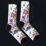 Sokken van de Mad Science Experiment Crew<br><div class="desc">Rock deze geweldige kleurrijke gekke wetenschapper geïnspireerd ontwerp,  met bubbelende bekers en draaierige testbuizen. Door MLO voor Planet M13</div>