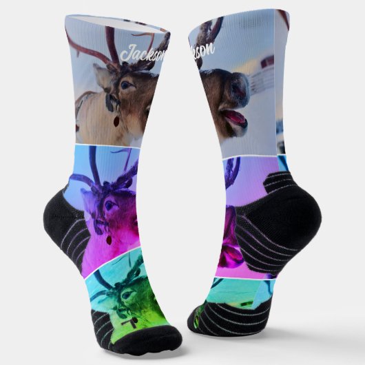 Sokken van het rendierpatroon (Gebogen)