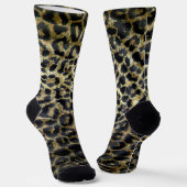 Sokken van leopard Fur, volledige afdrukpersoneel (Gebogen)