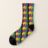 Sokken voor Autism Awareness (Links - buitenkant)