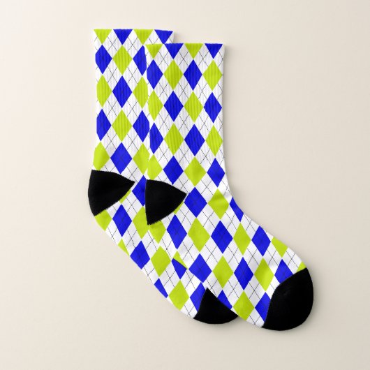 Sokken voor blauw en groen argyle (Paar)