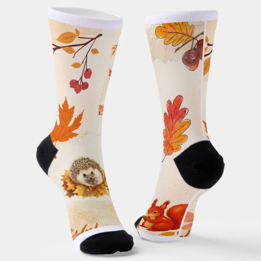 Sokken voor het herfstseizoen. (Gebogen)