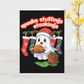 Sokken, Vullingen &amp; Kousen, Spookachtige Kerst Kaart (Gele Bloem)