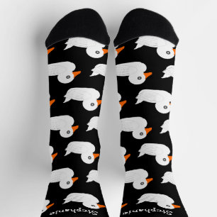 Sokken White Duck Design