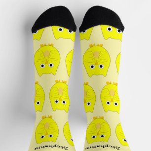 Sokken Yellow Owl Design