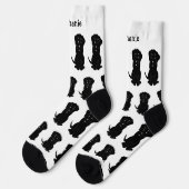 Sokken Zwart Labrador Dog Design (Links)