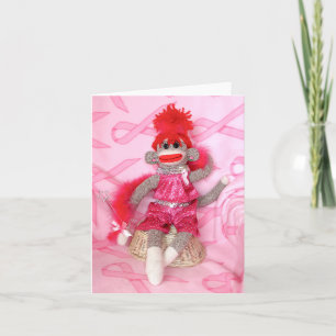 Sokkenapen voor de Genezing Roze Denise Kaart
