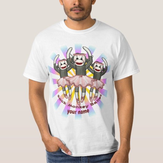 Sokkie Apen Ballet T-shirt (Voorkant)
