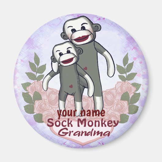 Sokkie Apen Oma Magneet (Voorkant)