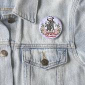 Sokkie Apen Oma Ronde Button 5,7 Cm (In situ)