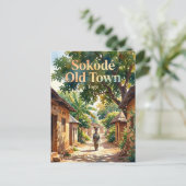 Sokodé Oude Stad Togo Briefkaart (Staand voorkant)