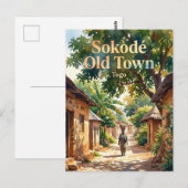 Sokodé Oude Stad Togo Briefkaart (Voorkant / Achterkant)
