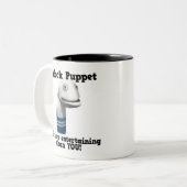 Sokpop is leuker tweekleurige koffiemok (Voorkant links)