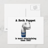 sokpop meer vermakelijk briefkaart (Voorkant / Achterkant)