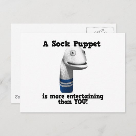 sokpop meer vermakelijk briefkaart (Voorkant / Achterkant)