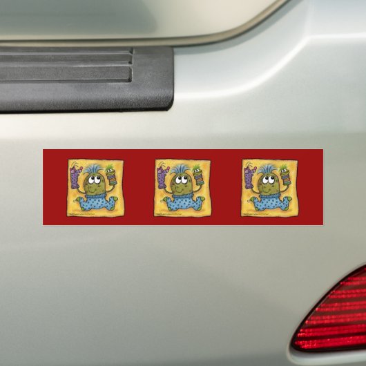 sokpop plezier bumpersticker (Op auto)