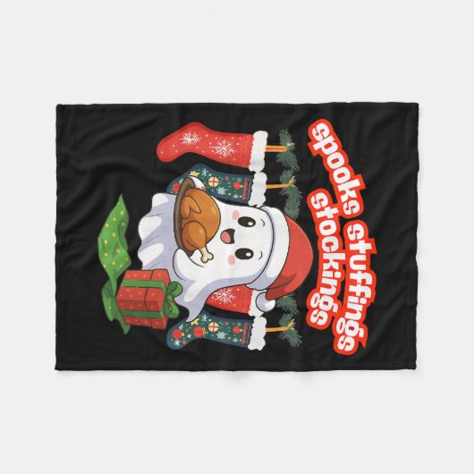 Soks, Stuffings, &amp; Stockings, Soky Ghost Chris Fleece Deken (Voorkant (Horizontaal))