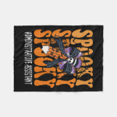 Soky Administrative Istant Halloween School  Fleece Deken (Voorkant (Horizontaal))