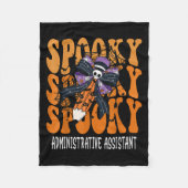 Soky Administrative Istant Halloween School  Fleece Deken (Voorkant)