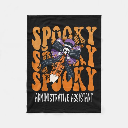 Soky Administrative Istant Halloween School  Fleece Deken (Voorkant)