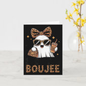Soky &amp; Boujee Ghost Coquette Leopard Boo Jee H Kaart (Gele Bloem)