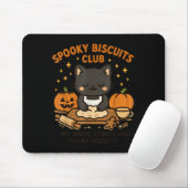 Soky Biscuits Club Cat Funny Halloween Baking Tee  Muismat (Met muis)