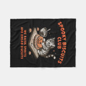 Soky Biscuits Club Cat Halloween Bakken Fleece Deken (Voorkant (Horizontaal))