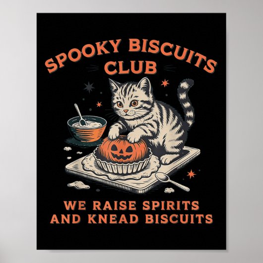 Soky Biscuits Club Cat, Halloween Bakken Poster (Voorkant)