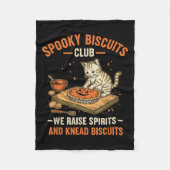 Soky Biscuits Club Funny Halloween Cat Baking  Fleece Deken (Voorkant)