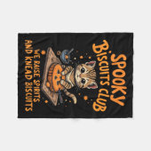 Soky Biscuits Club Kat Grappig Halloween Bakken Fleece Deken (Voorkant (Horizontaal))