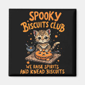 Soky Biscuits Club Kat Grappig Halloween Bakken Magneet (Voorkant)