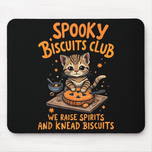 Soky Biscuits Club Kat Grappig Halloween Bakken Muismat (Voorkant)