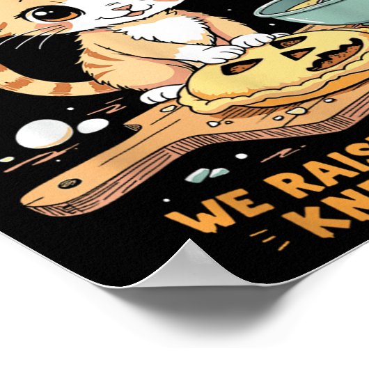 Soky Biscuits Club Kat Grappig Halloween Bakken Poster (Hoek)