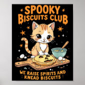 Soky Biscuits Club Kat Grappig Halloween Bakken Poster (Voorkant)