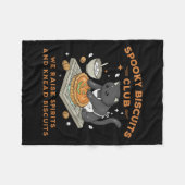 Soky Biscuits Club Zwarte Kat Pompoen Halloween Ba Fleece Deken (Voorkant (Horizontaal))